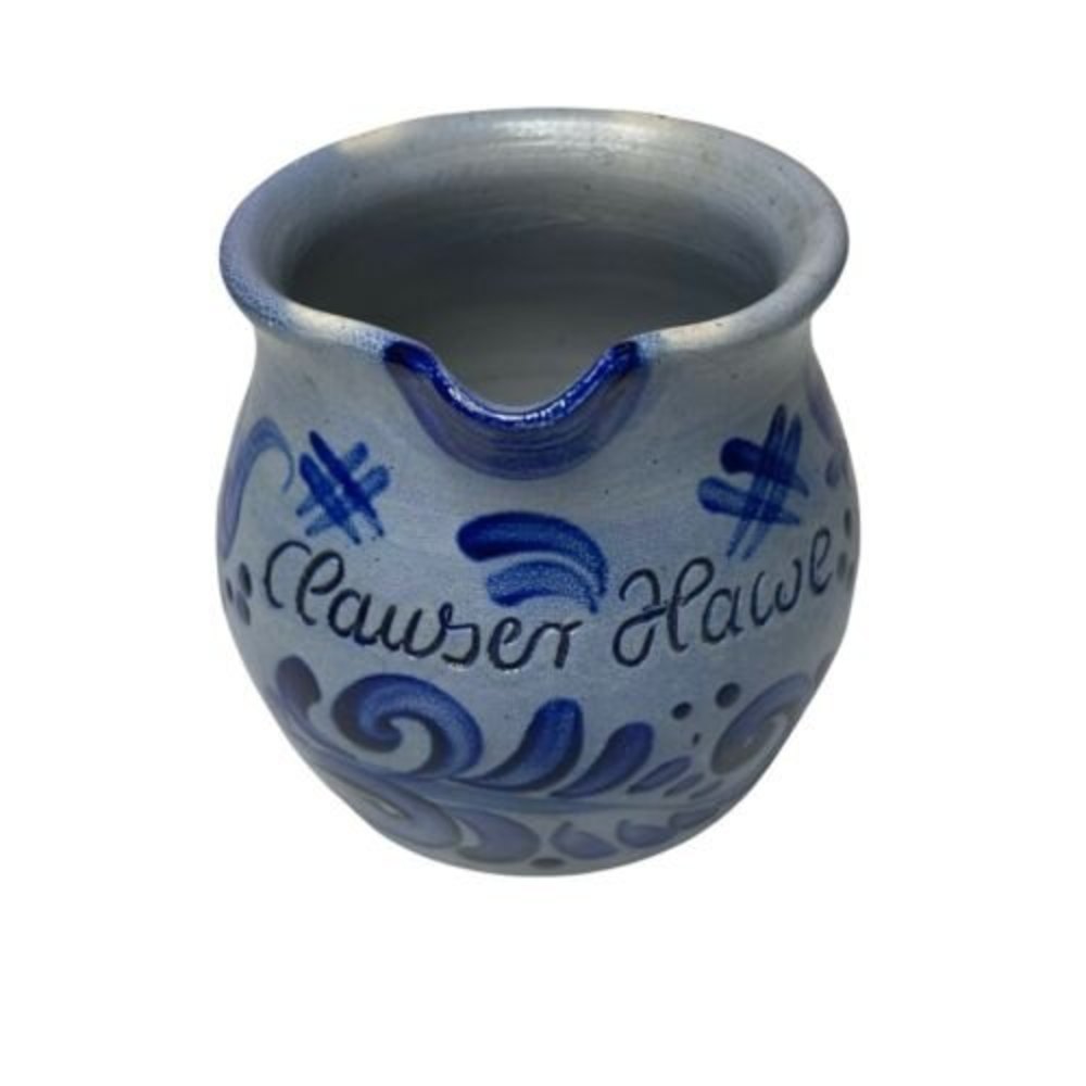 Vintage Salt Glaze Blue Pottery Pitcher 0.5L Clauses Hawes